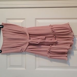 Mauve strapless lightweight dress